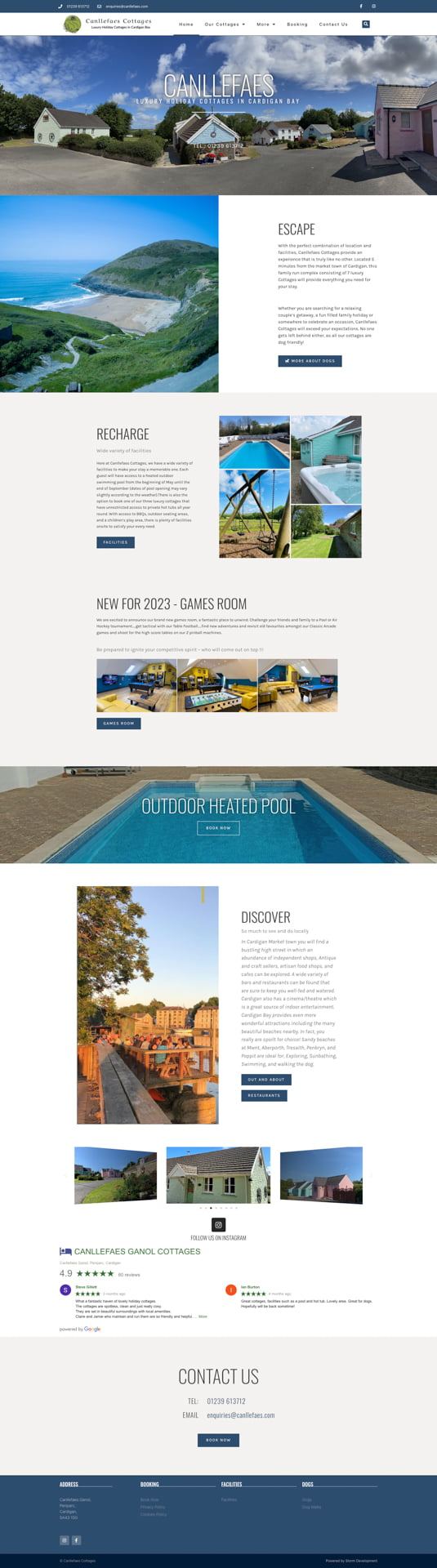 Canllefaes website