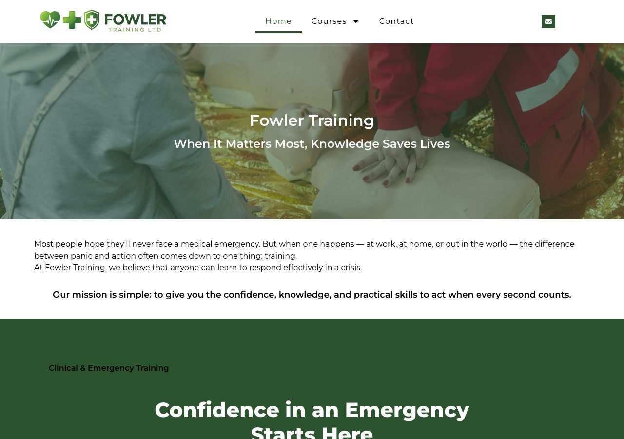 Fowler Training website by Storm Development